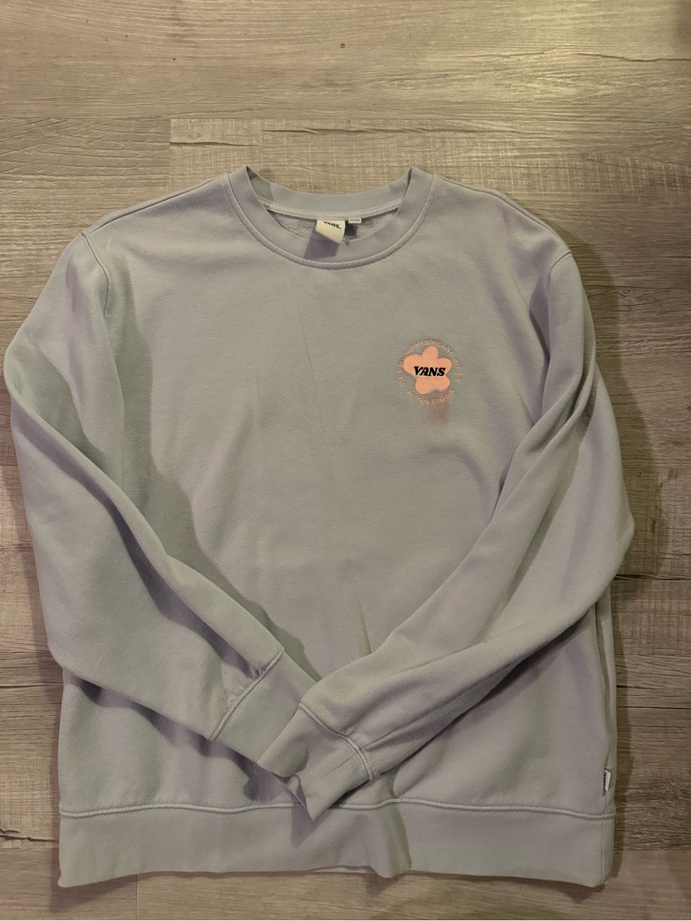 Vans Light Purple Crewneck with Pink Logo